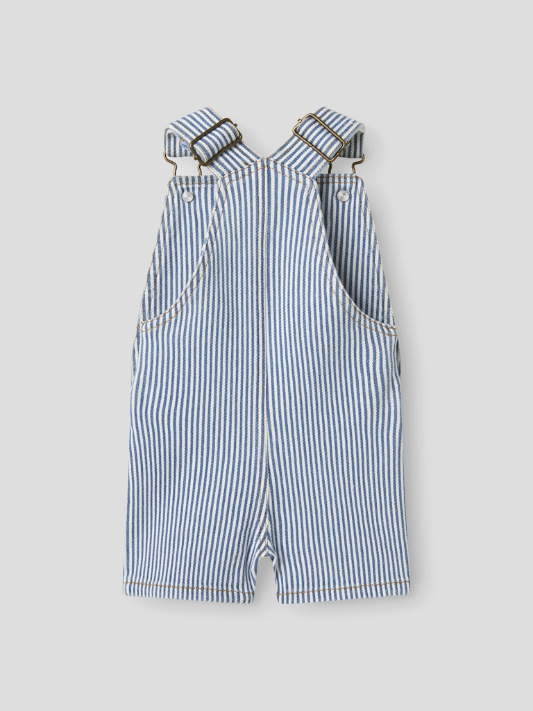 Lil' Atelier Smækbukser Baby SL Halfdan Shorts Overall Zen Blue - Billede 3