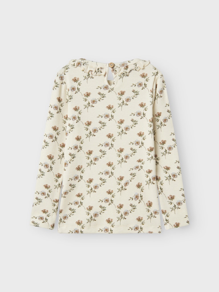 Lil' Atelier T-shirt LS Mini Gavo Els Slim Turtledove - Billede 2
