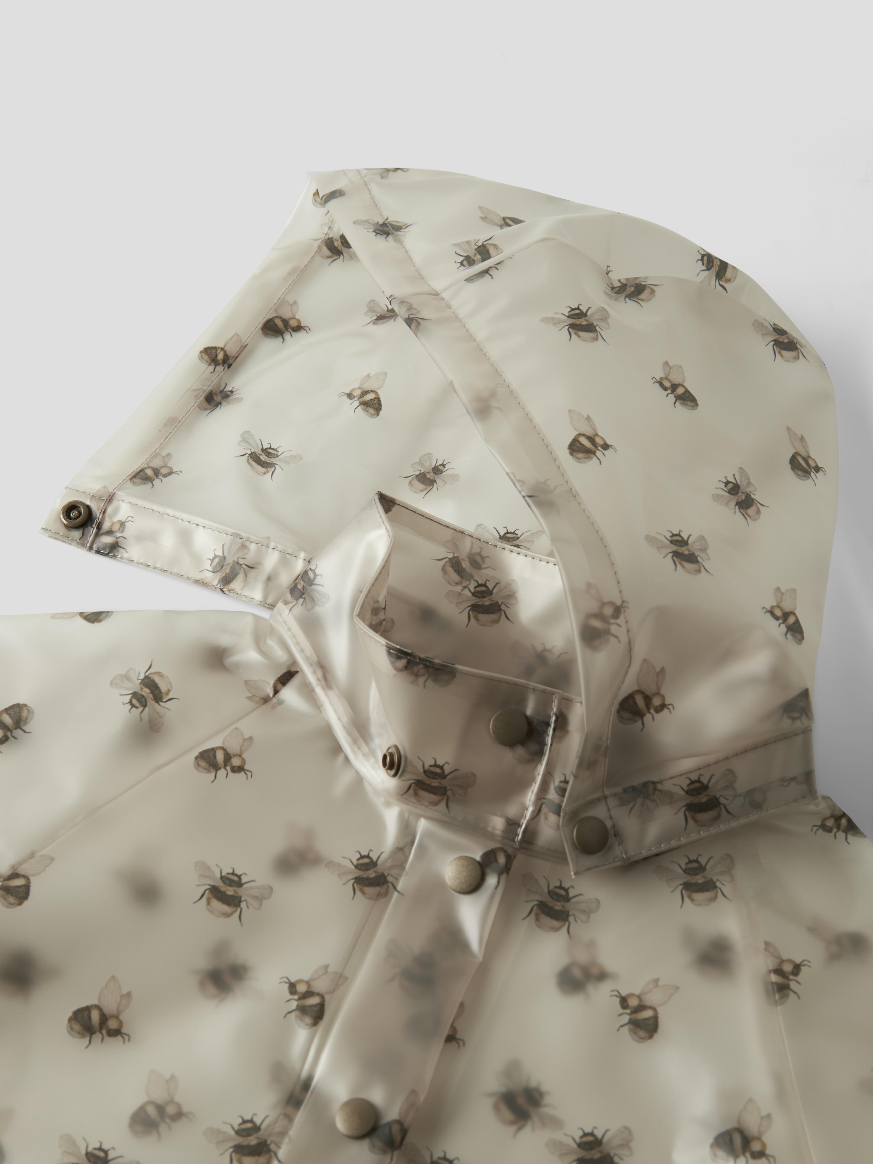 Lil' Atelier Regnjakke Mini Mamio Loose Turtledove - Billede 4