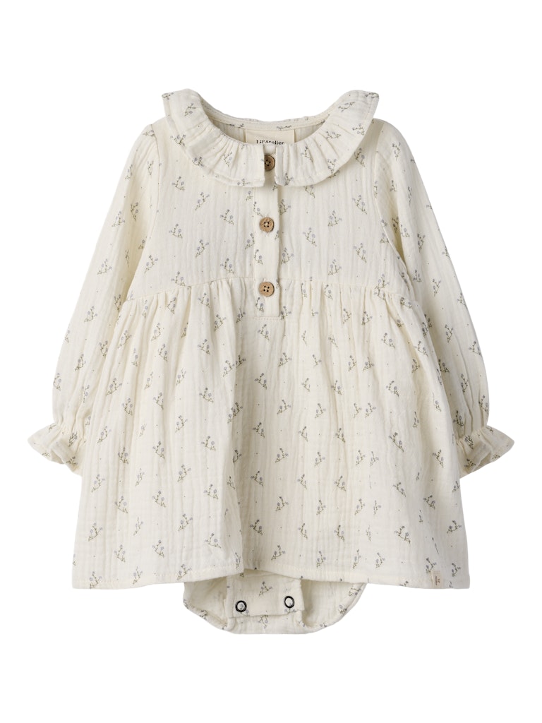 Lil' Atelier Kjolebody LS Balia Loose Coconut Milk