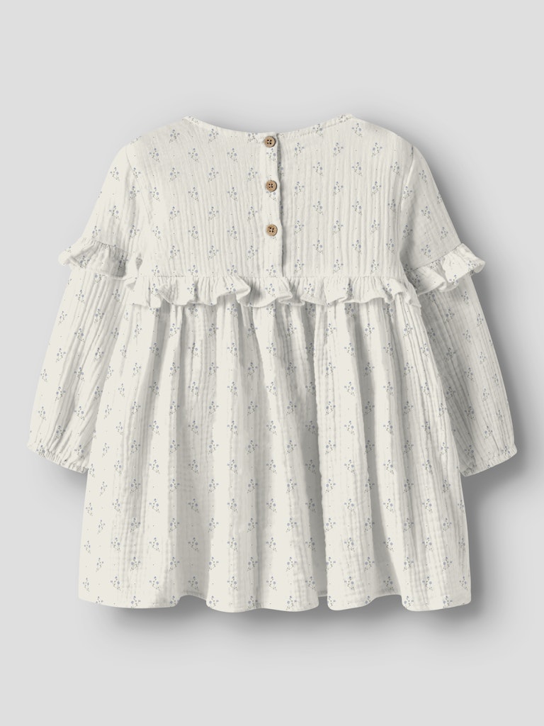 Lil' Atelier Kjole Mini LS Balia Loose Coconut Milk - Billede 2