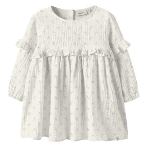 Lil' Atelier Kjole Mini LS Balia Loose Coconut Milk