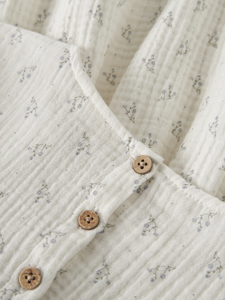 Lil' Atelier Kjole Mini LS Balia Loose Coconut Milk - Billede 3