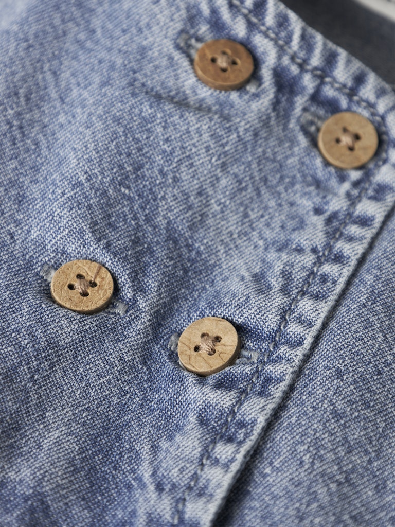 Lil' Atelier Kjole Mini Taya Spencer Medium Blue Denim - Billede 3