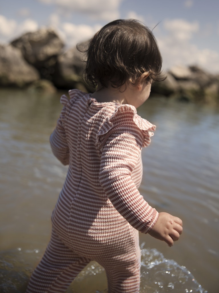 Lil' Atelier Svømmedragt LS Fredo UV Misty Rose - Billede 5