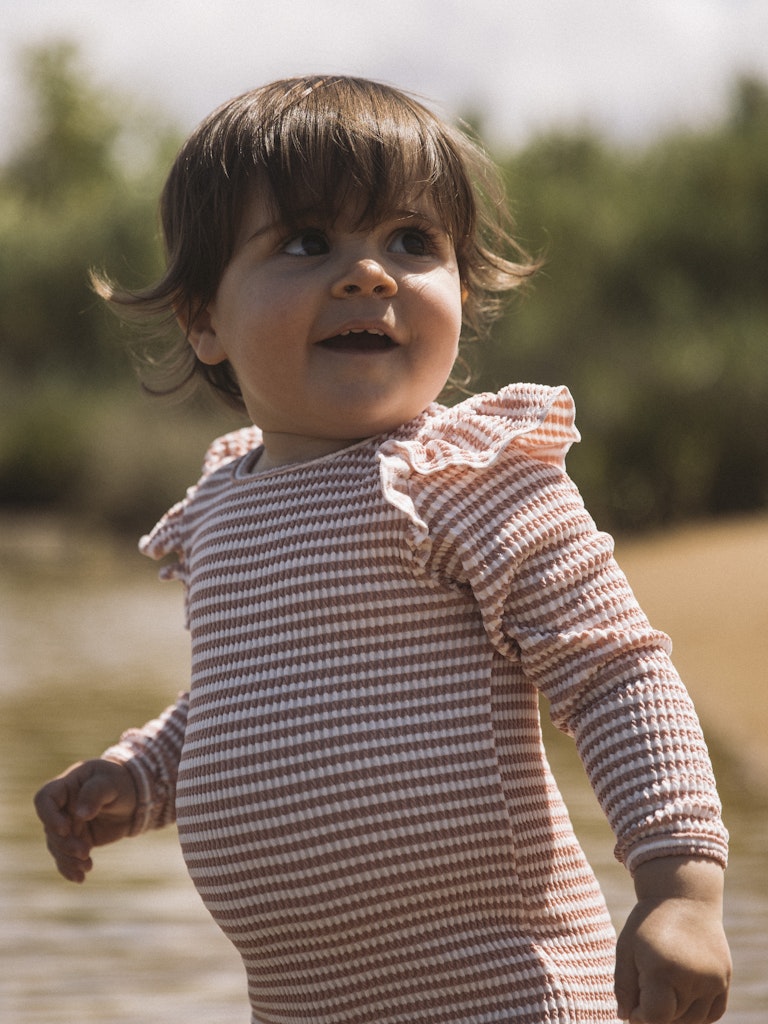Lil' Atelier Svømmedragt LS Fredo UV Misty Rose - Billede 6