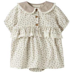 Lil' Atelier Kjolebody SS Jola Loose Coconut Milk