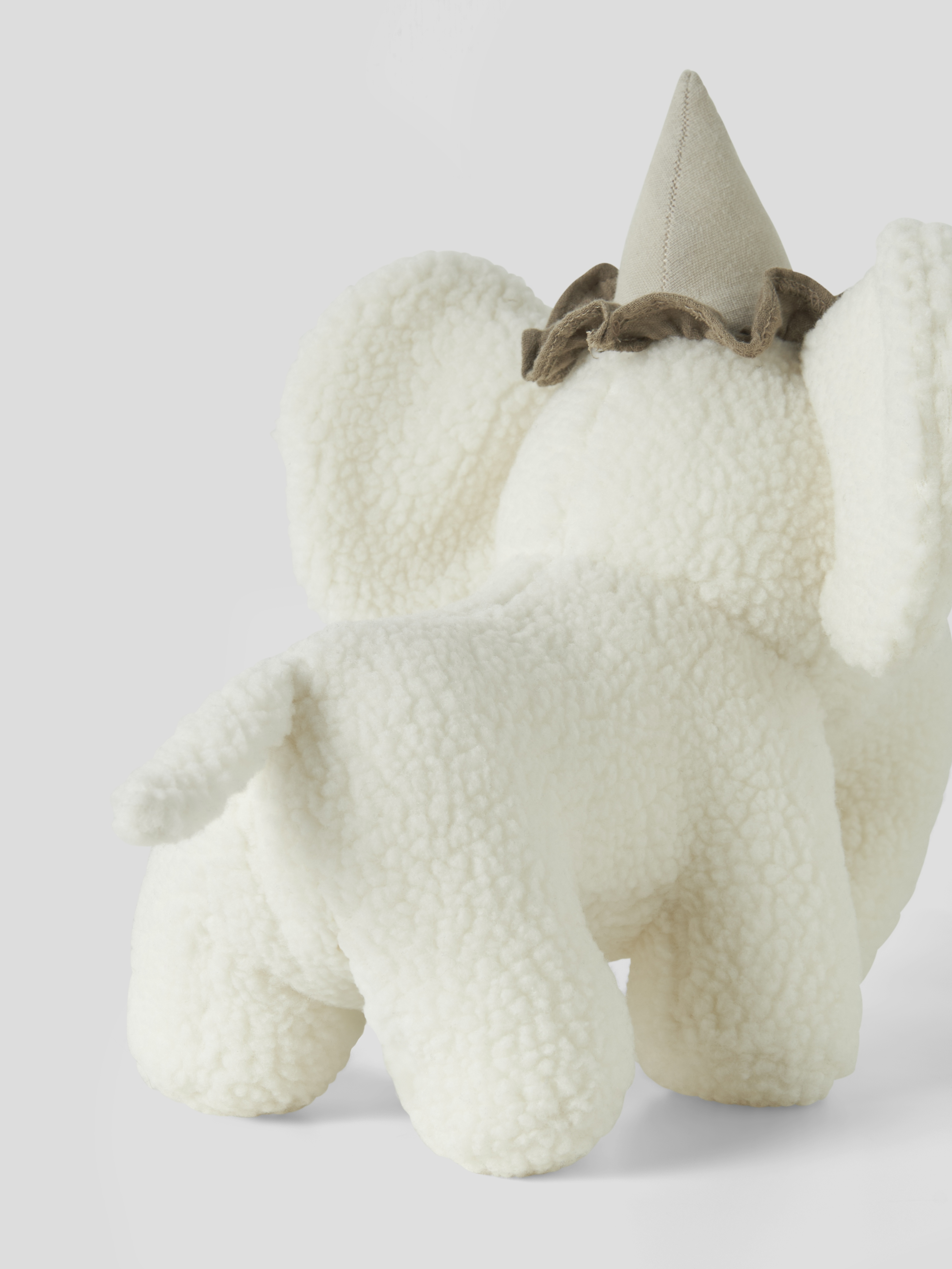 Lil' Atelier Nigo Bamse Elefant Sherpa Coconut Milk - Billede 3