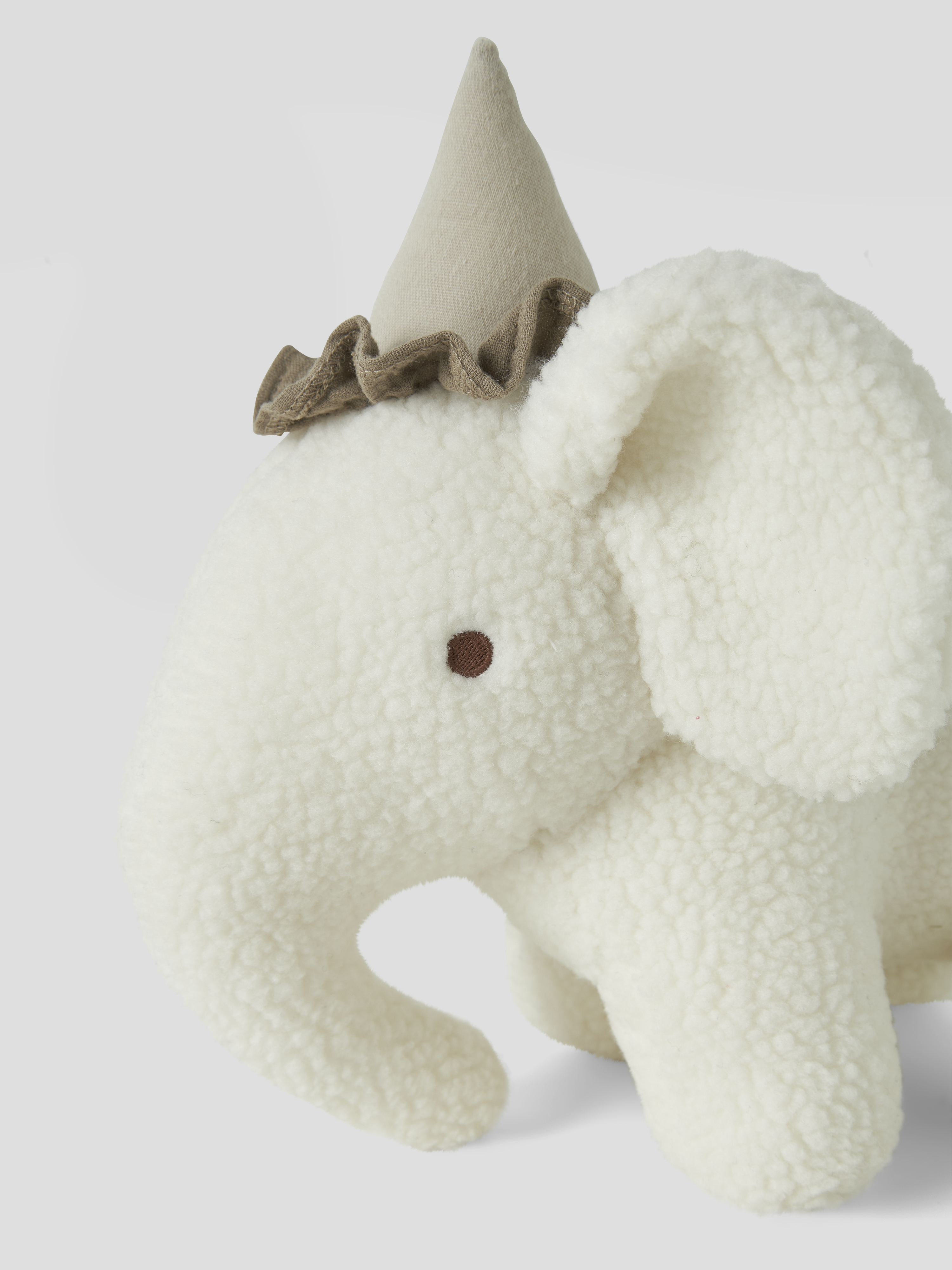 Lil' Atelier Nigo Bamse Elefant Sherpa Coconut Milk - Billede 5