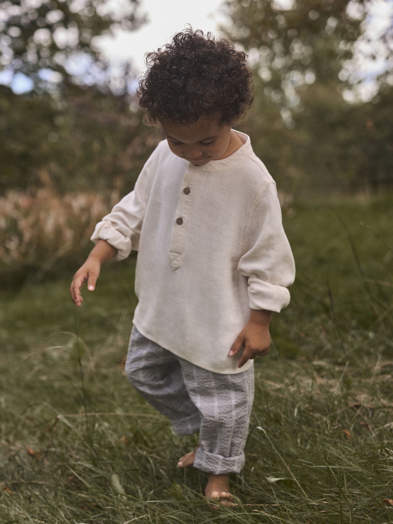 Lil' Atelier T-shirt LS Mini Freddie Loose Coconut Milk - Billede 4