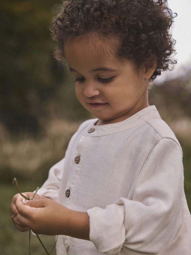 Lil' Atelier T-shirt LS Mini Freddie Loose Coconut Milk - Billede 5