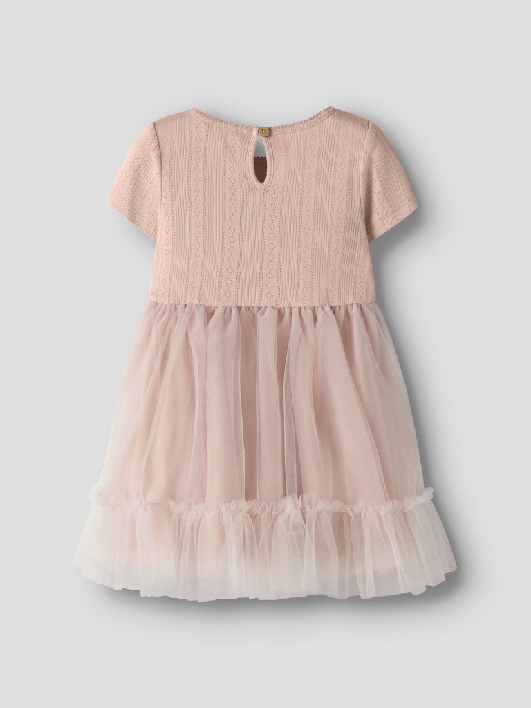 Lil' Atelier Kjole Mini SS Fanella Tulle Peach Whip - Billede 2