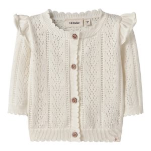 Lil' Atelier Cardigan Baby LS Strik Jela Coconut Milk