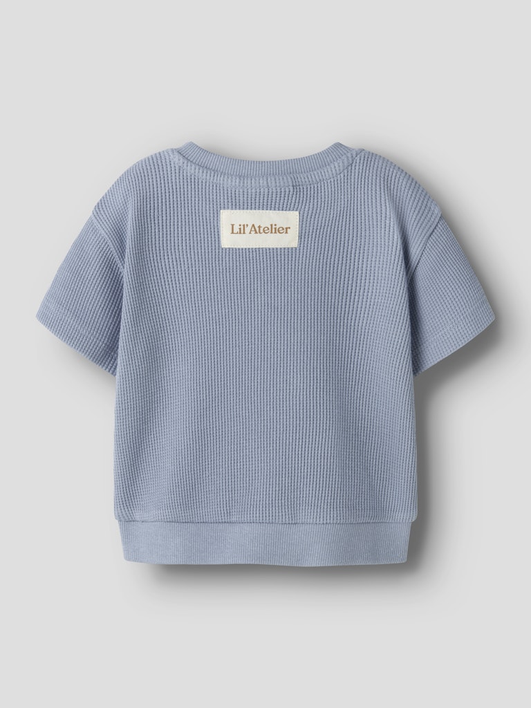 Lil' Atelier Sweatshirt Baby SS Harun Loose Dusty Blue - Billede 3