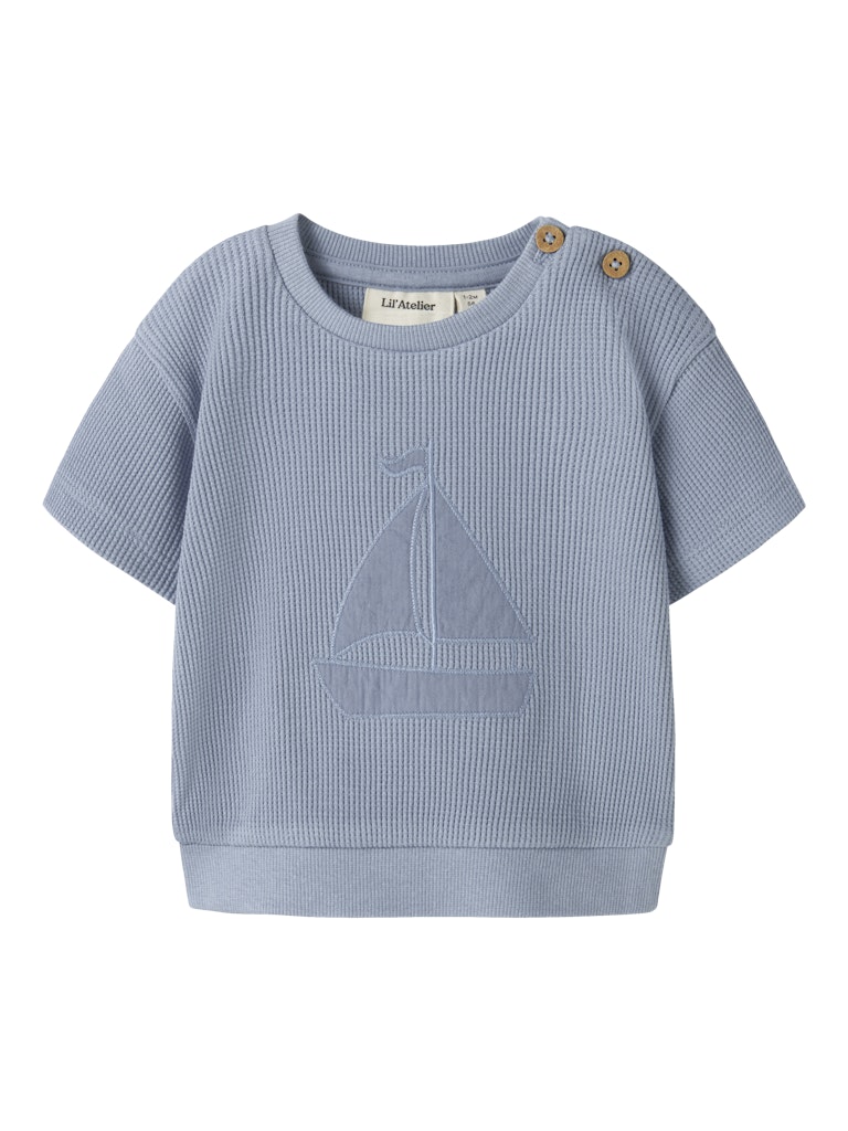 Lil' Atelier Sweatshirt Baby SS Harun Loose Dusty Blue