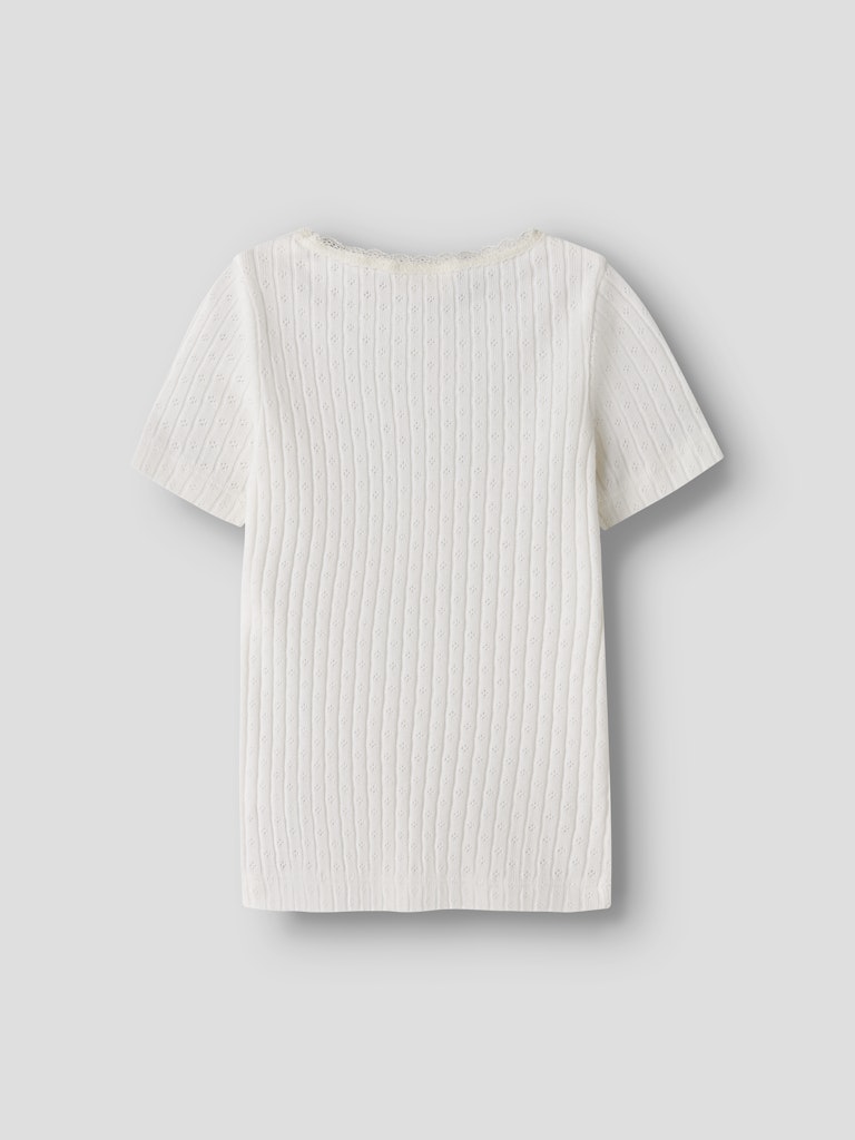 Lil' Atelier T-shirt SS Mini Haldis Slim Coconut Milk - Billede 2