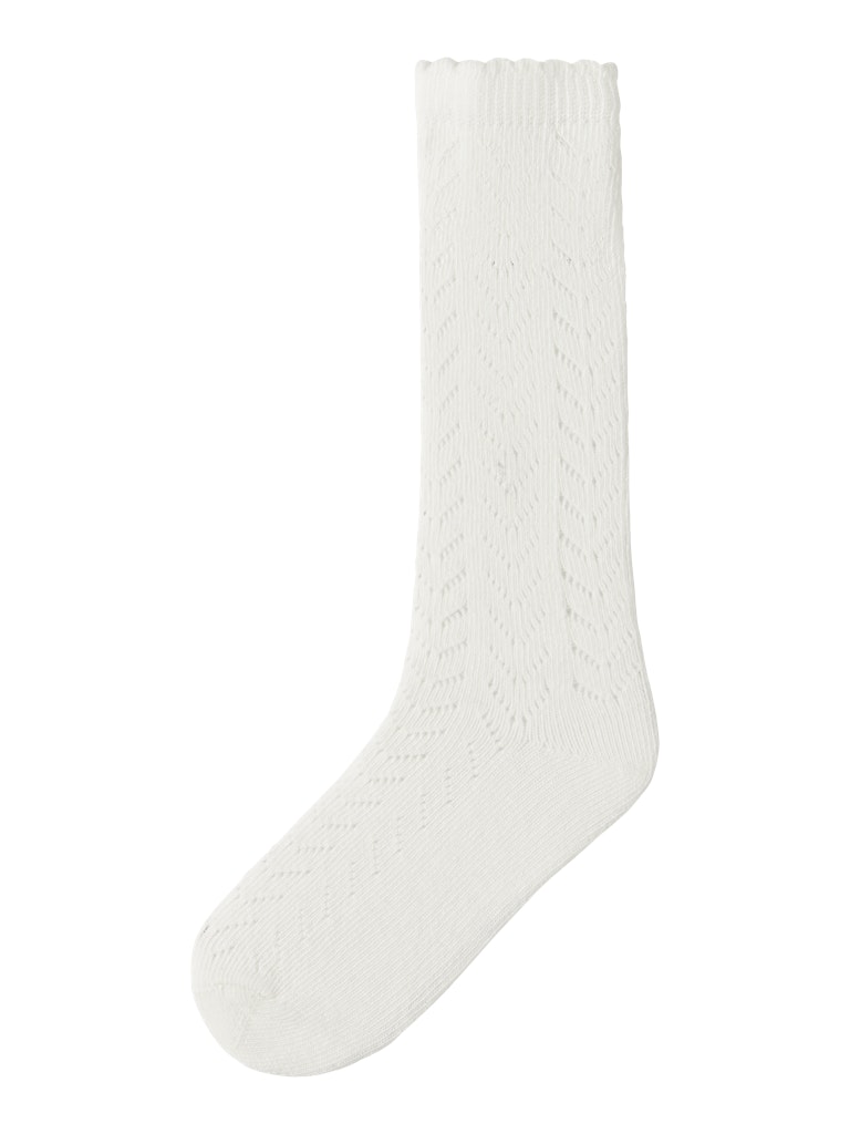 Lil' Atelier Strømper Herda Knæstrømper Coconut Milk