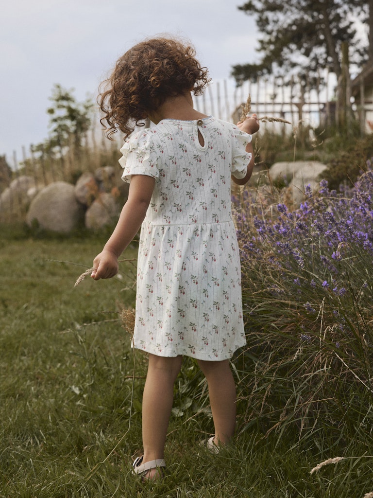 Lil' Atelier Kjole Mini SS Rachello Duna Coconut Milk - Billede 4