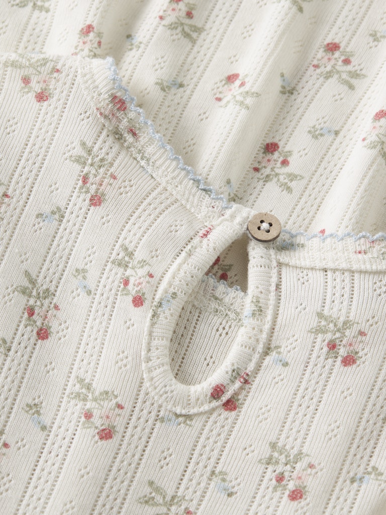 Lil' Atelier Kjole Mini SS Rachello Duna Coconut Milk - Billede 2