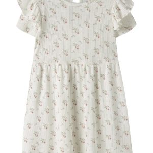 Lil' Atelier Kjole Mini SS Rachello Duna Coconut Milk