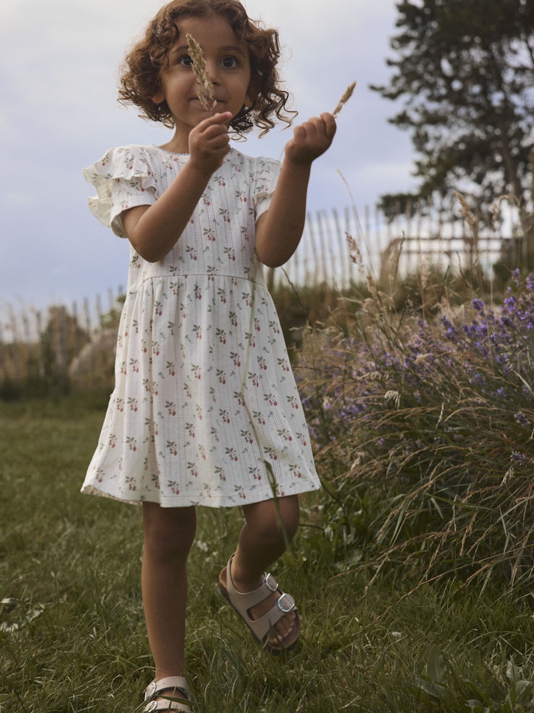 Lil' Atelier Kjole Mini SS Rachello Duna Coconut Milk - Billede 5
