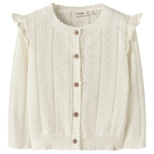 Lil' Atelier Cardigan Mini LS Strik Jela Coconut Milk