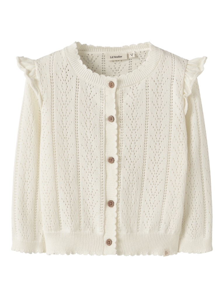Lil' Atelier Cardigan Mini LS Strik Jela Coconut Milk