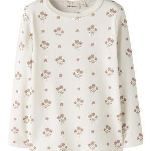 Lil' Atelier Bluse Mini LS Layo Sig Slim Coconut Milk