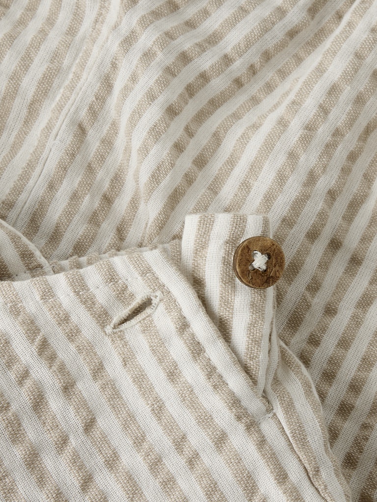 Lil' Atelier Smækbukser Baby Fausto Loose Overall Coconut Milk - Billede 2