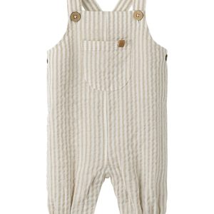 Lil' Atelier Smækbukser Baby Fausto Loose Overall Coconut Milk