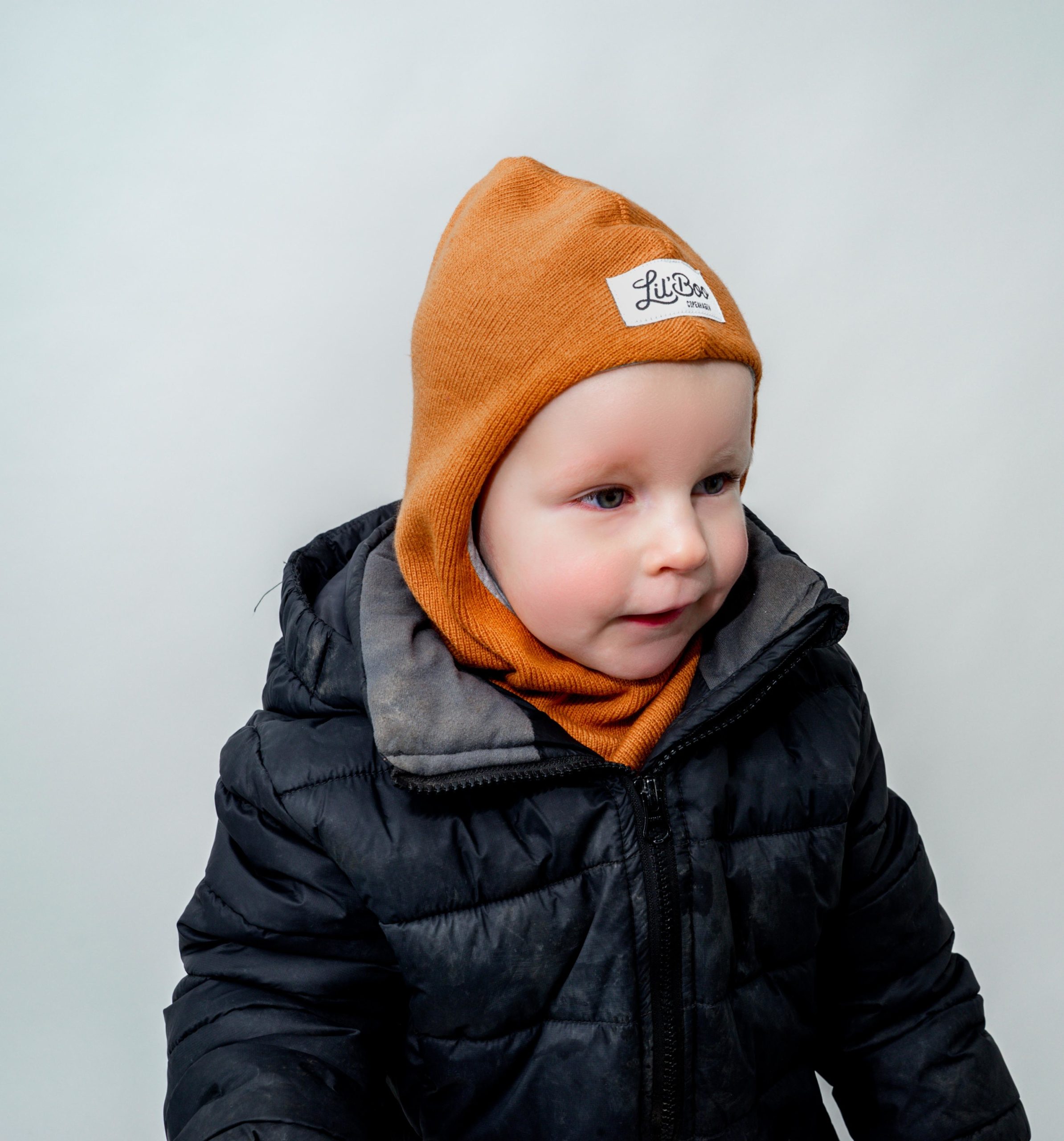 Lil' Boo Elefanthue Balaclava Caramel - Billede 2