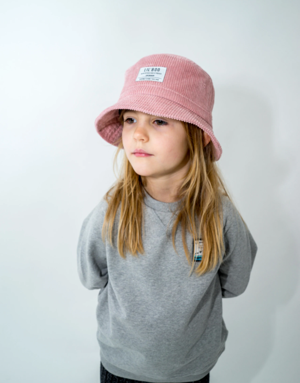 Lil' Boo Bøllehat Corduroy Dusty Pink - Billede 2