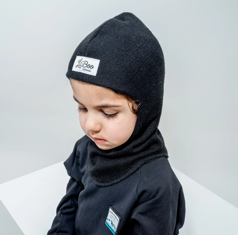 Lil' Boo Elefanthue Balaclava Black - Billede 2