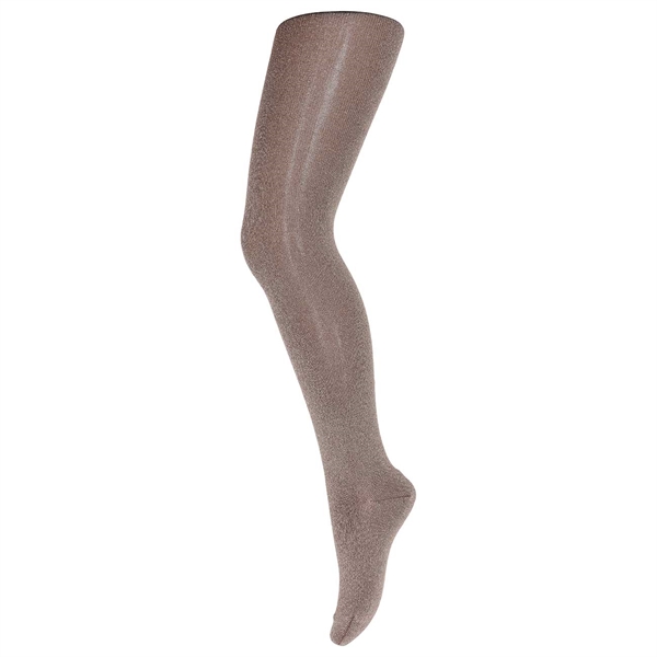 MP Danmark Strømpebukser Lurex Glitter Tights Brown Sienna