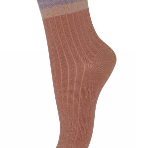 MP Danmark Strømper Norma Glitter Copper Brown