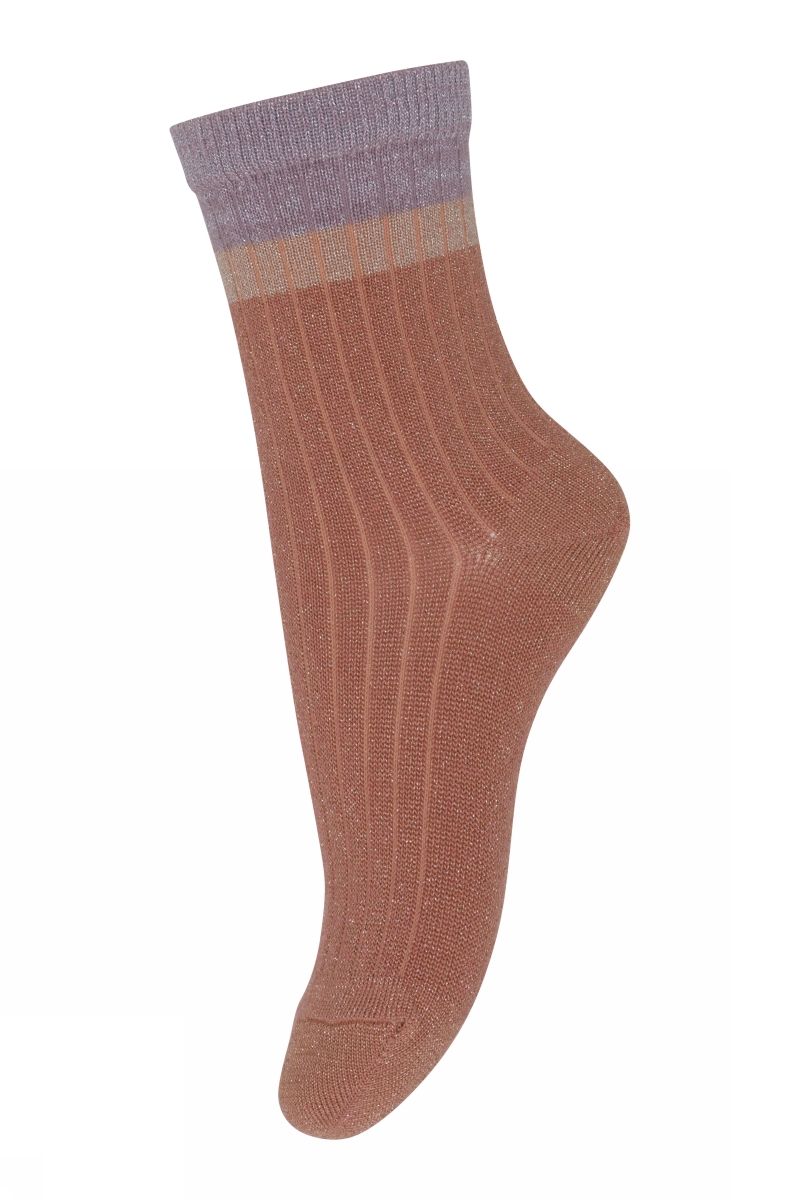 MP Danmark Strømper Norma Glitter Copper Brown