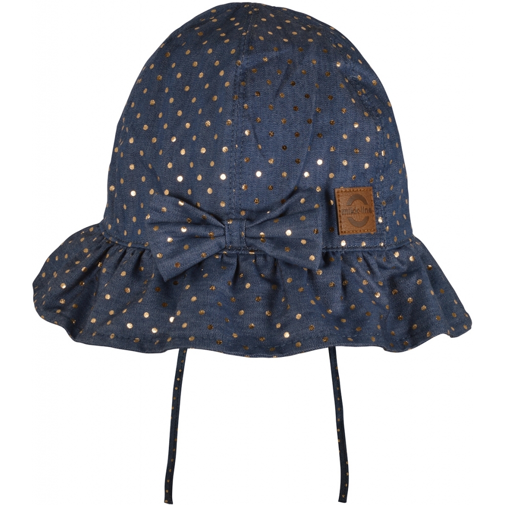 Mikk Line Bøllehat Summer Denim Blue Dots