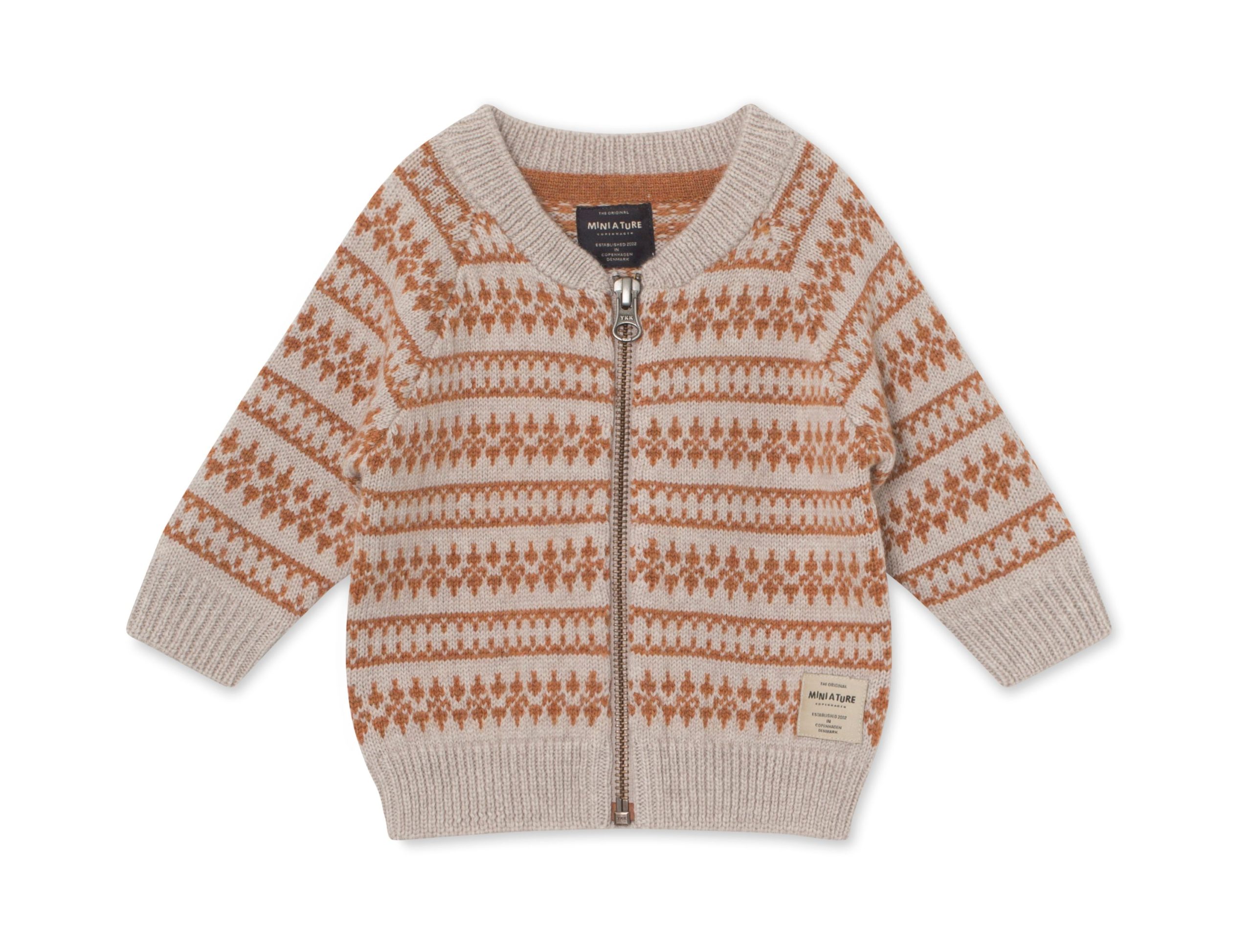 Mini A Ture Cardigan Maximus Light Brown Melange