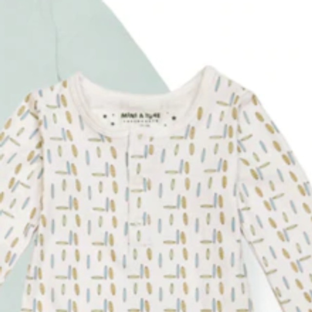 Mini A Ture Nattøj Yao Romper 2-pak Gardenia Creme - Billede 3