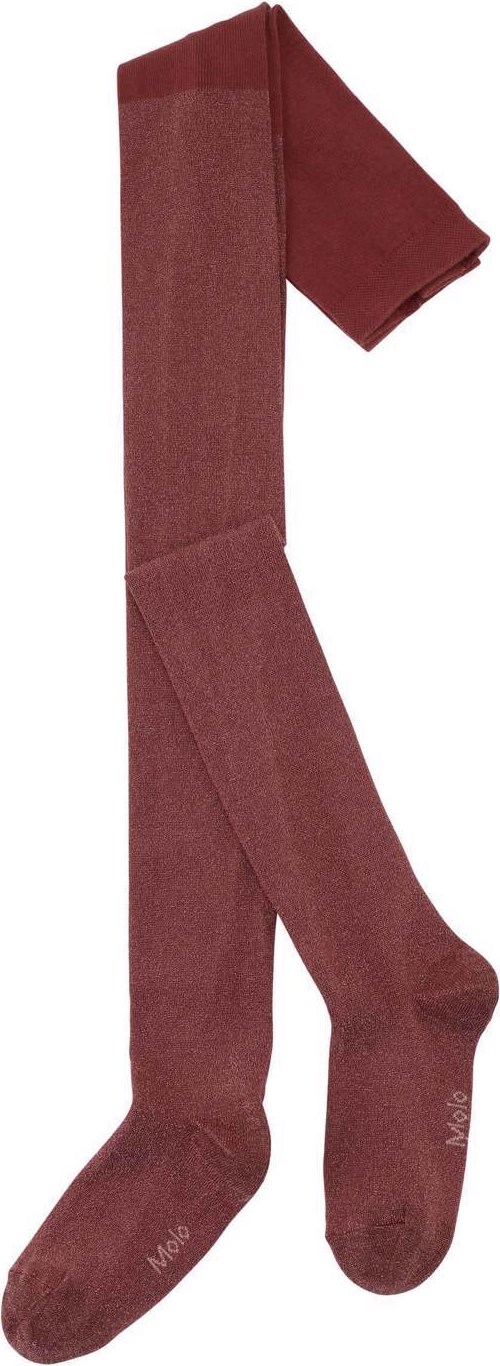 Molo Strømpebukser Glitter Tights Dried Chili