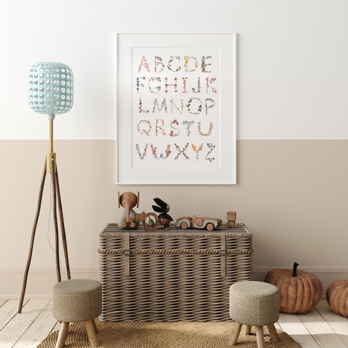 Mushie ABC Plakat 29,7 x 42 cm. - Billede 2