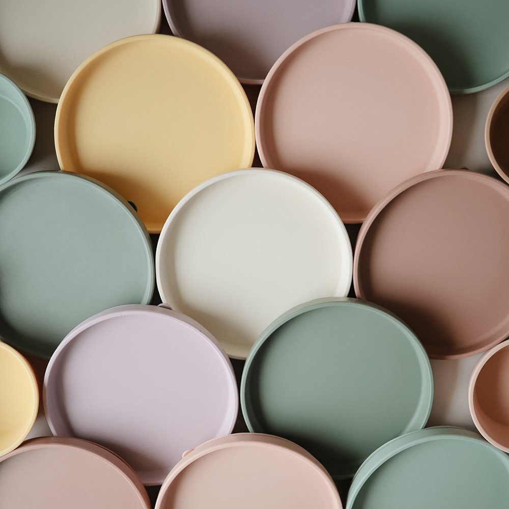 Mushie Silikone Tallerken Classic Natural - Billede 2
