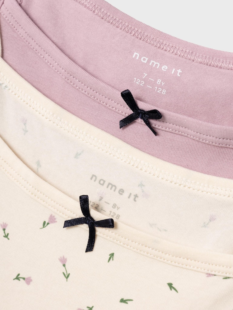 Name It Undertrøjer 2-pak Strap Top Buttercream Floral - Billede 2