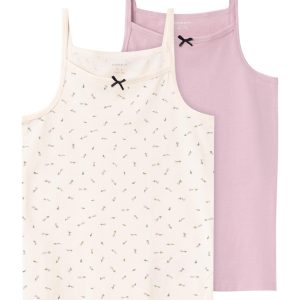 Name It Undertrøjer 2-pak Strap Top Buttercream Floral