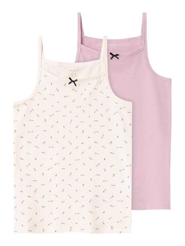 Name It Undertrøjer 2-pak Strap Top Buttercream Floral