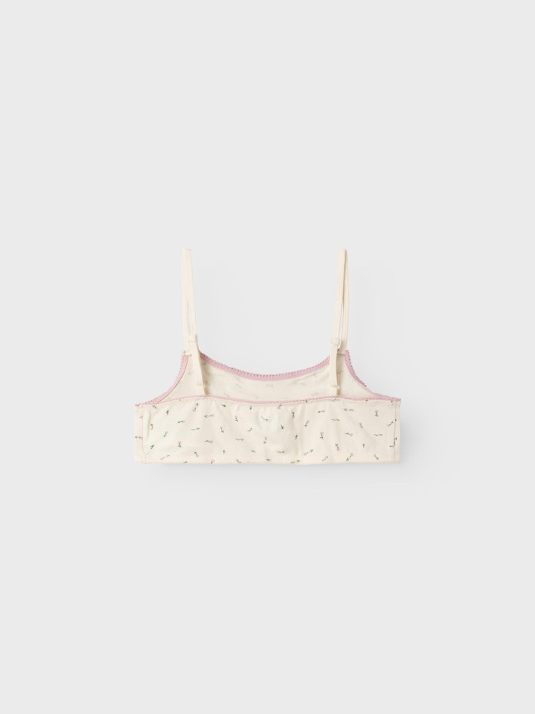 Name It Bralette 2-pak Short Strap Top Floral Buttercream - Billede 4