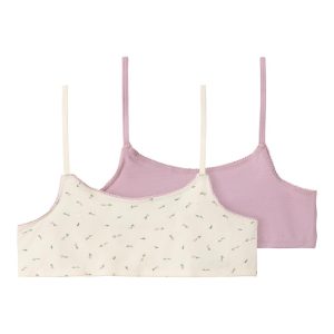 Name It Bralette 2-pak Short Strap Top Floral Buttercream