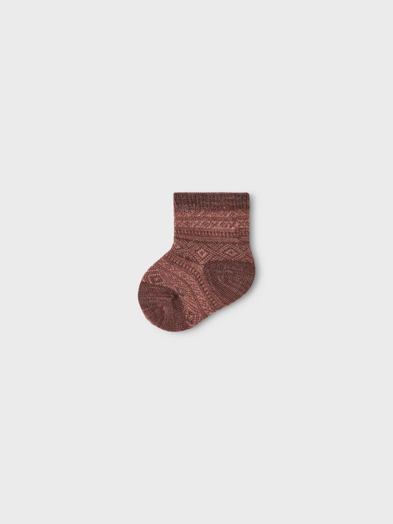 Name It Sokker Wak Uld 4-pak Cognac - Billede 4