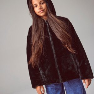 Name It Pelsjakke Marry Fauxfur Black