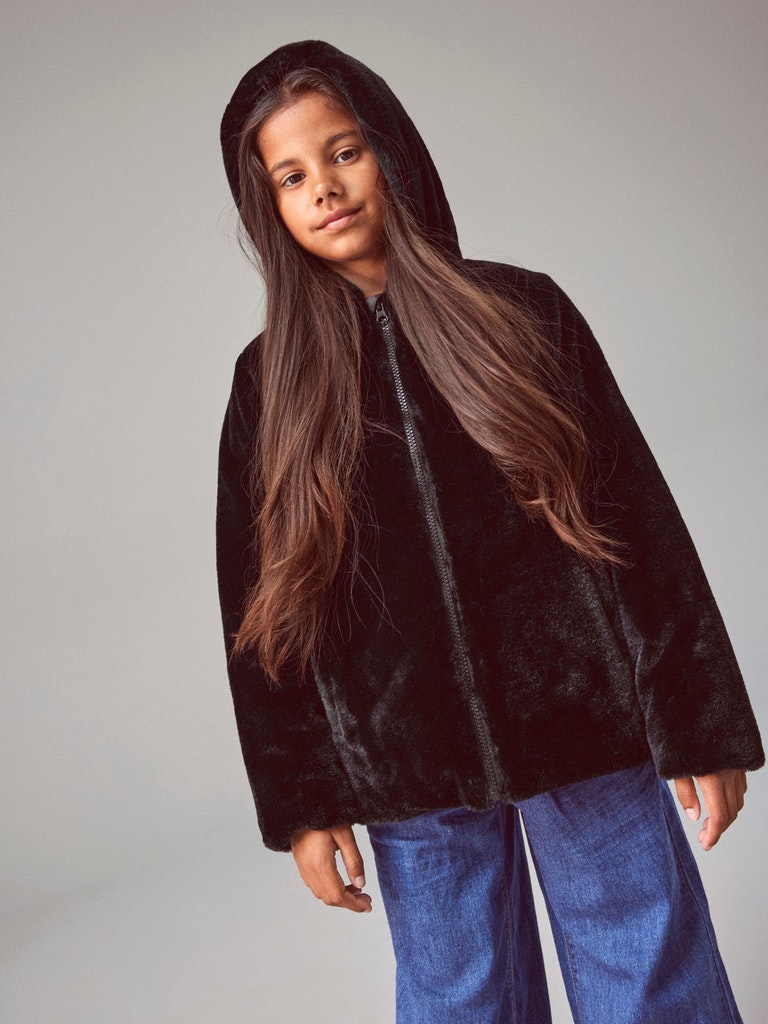 Name It Pelsjakke Marry Fauxfur Black